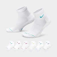 Nike Everyday Elevated Ankle Socks (6 Pack) White/ Multi