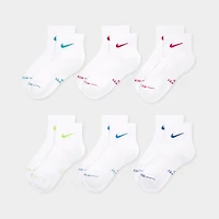 Nike Everyday Elevated Ankle Socks (6 Pack) White/ Multi