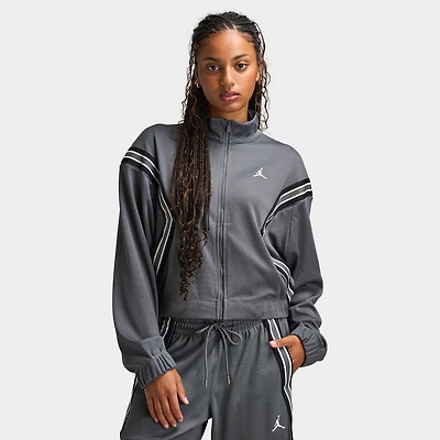 Jordan Women's Brooklyn Track Jacket Iron Grey / Black