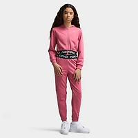 Nike Pro Juniors' Full Zip Fleece Hoodie Peony / - Black
