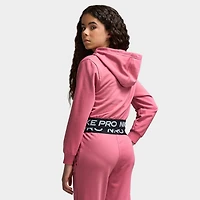 Nike Pro Juniors Chandail à Capuche Zippé en polaire  Pivoine / - Noir