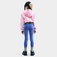 Nike Pro Junior Girls' Dri Fit Full Zip Fleece Hoodie / Med Soft Pink