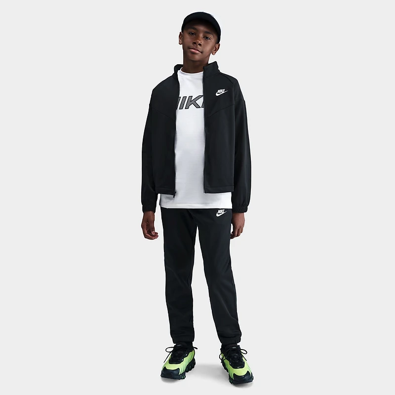 Nike Sportswear Juniors' Full Zip Tracksuit Set / Black