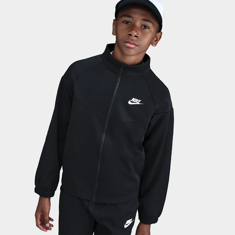 Nike Sportswear Juniors' Full Zip Tracksuit Set / Black