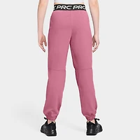Nike Pro Juniors' Fleece Joggers Peony / - Black