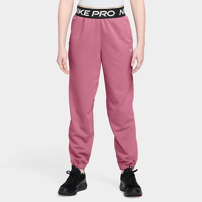 Nike Pro Juniors' Fleece Joggers Peony / - Black