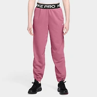 Nike Pro Juniors' Fleece Joggers Peony / - Black