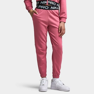 Nike Pro Juniors Pantalon de jogging polaire Pivoine / - Noir