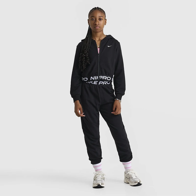 Nike Pro Junior Girls' Dri-FIT Fleece Joggers Black /