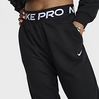 Nike Pro Junior Girls' Dri-FIT Fleece Joggers Black /