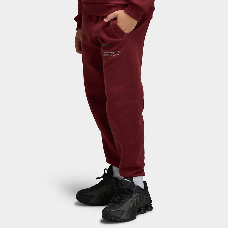 Nike Sportswear Pantalon de jogging en molleton Club pour garçon BRND NRG / Rouge foncé