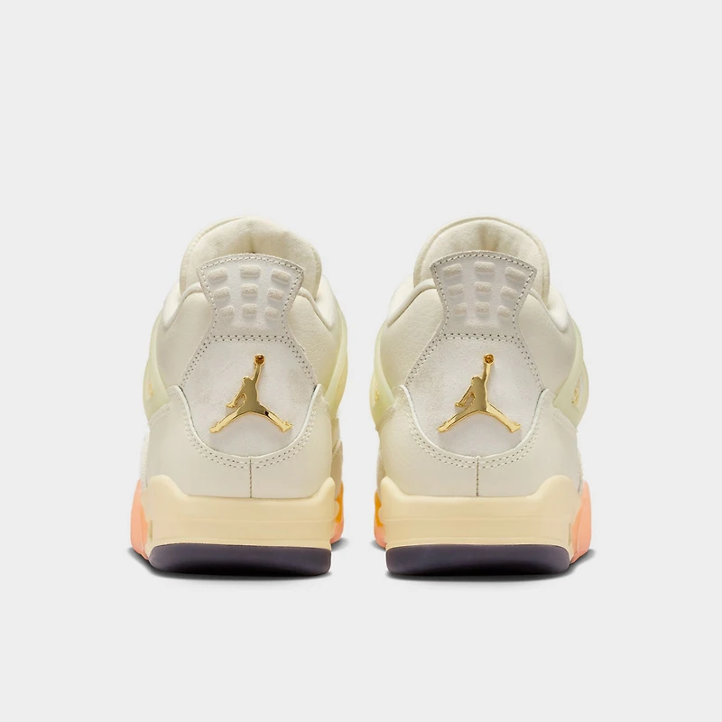 Jordan Women's 4 Retro Coconut Milk / Muslin - Bright Mango