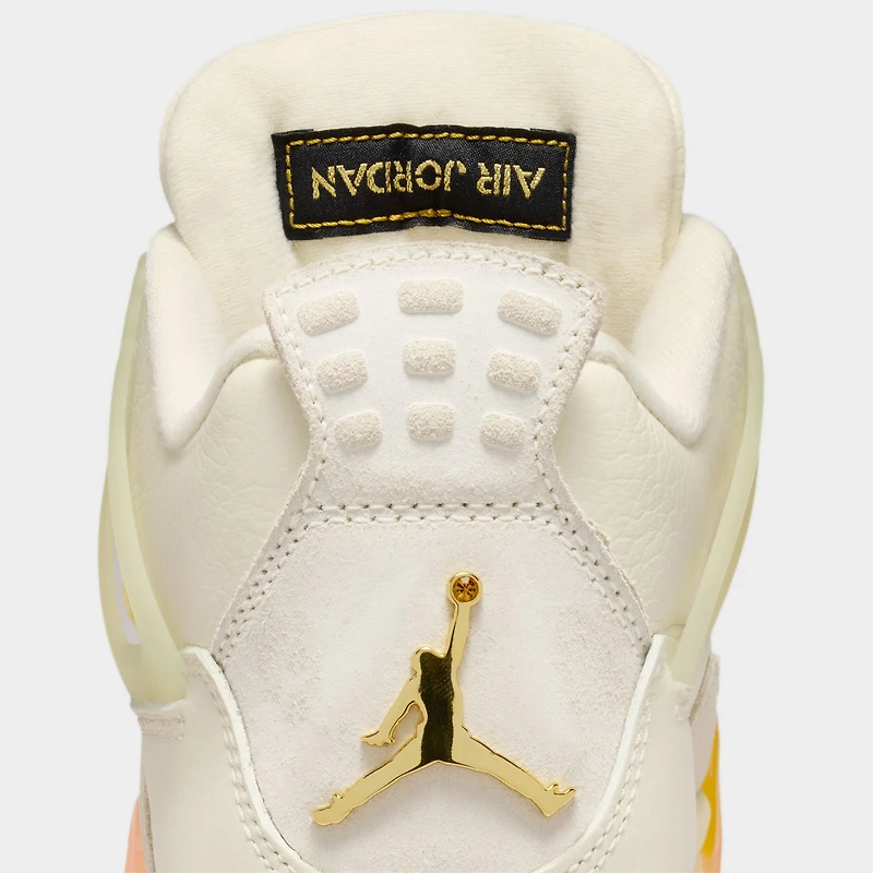 Jordan Women's 4 Retro Coconut Milk / Muslin - Bright Mango