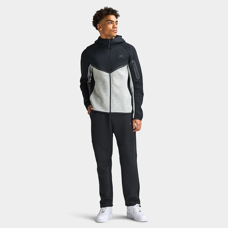 Nike Tech Men's Fleece Windrunner Full-Zip Jacket Black / Dark Grey Heather