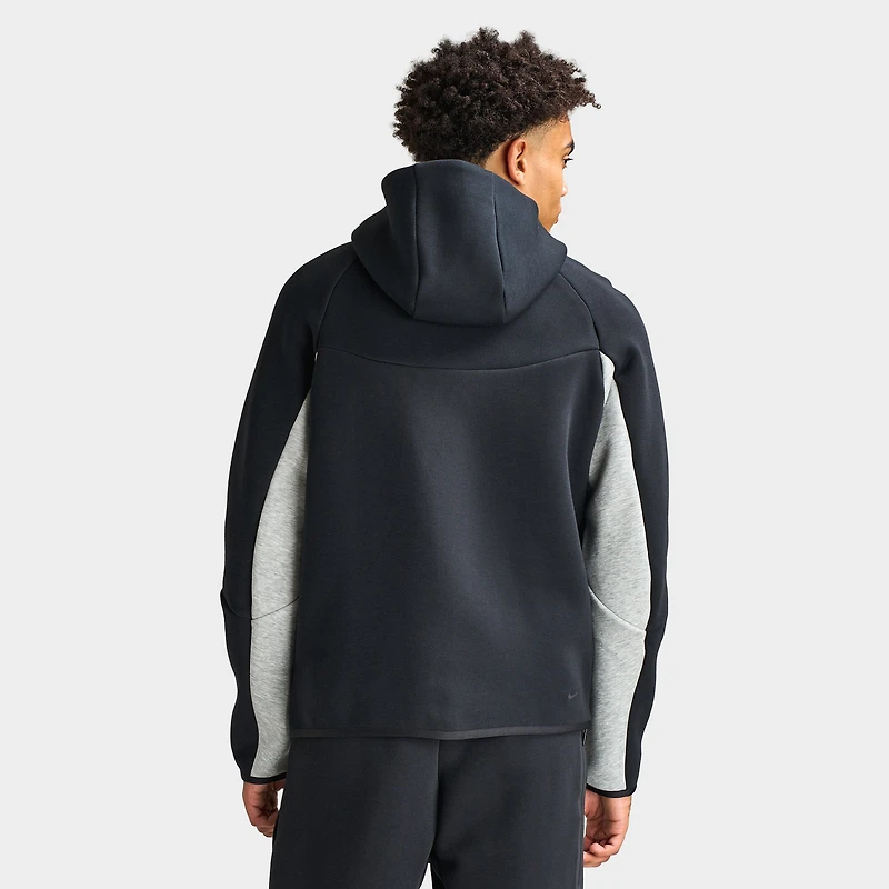 Nike Tech Men's Fleece Windrunner Full-Zip Jacket Black / Dark Grey Heather
