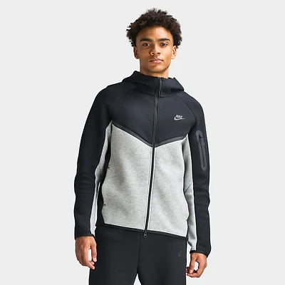 Nike Tech Men's Fleece Windrunner Full-Zip Jacket Black / Dark Grey Heather