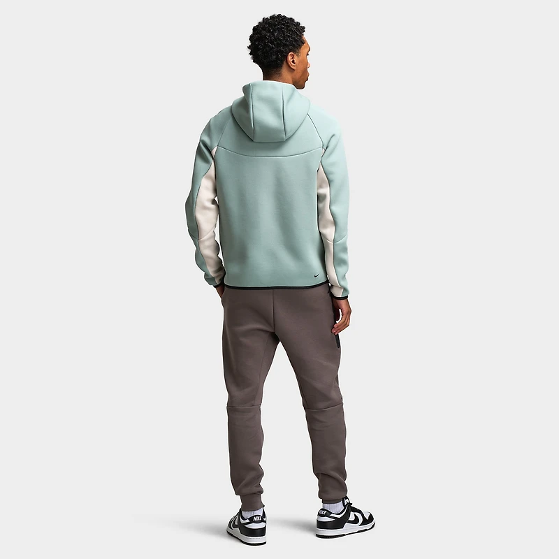 Nike Tech Fleece Full Zip WIndrunner Hoodie Dusty Sage / Light Orewood Brown - Plum Eclipse