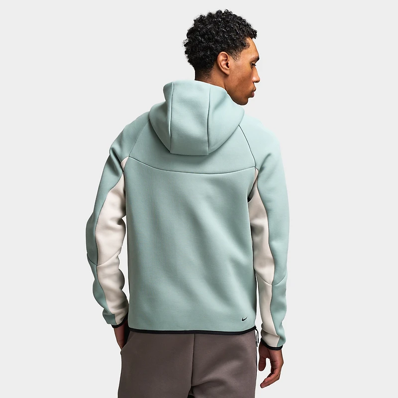 Nike Tech Fleece Full Zip WIndrunner Hoodie Dusty Sage / Light Orewood Brown - Plum Eclipse