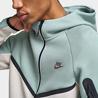 Nike Tech Fleece Full Zip WIndrunner Hoodie Dusty Sage / Light Orewood Brown - Plum Eclipse