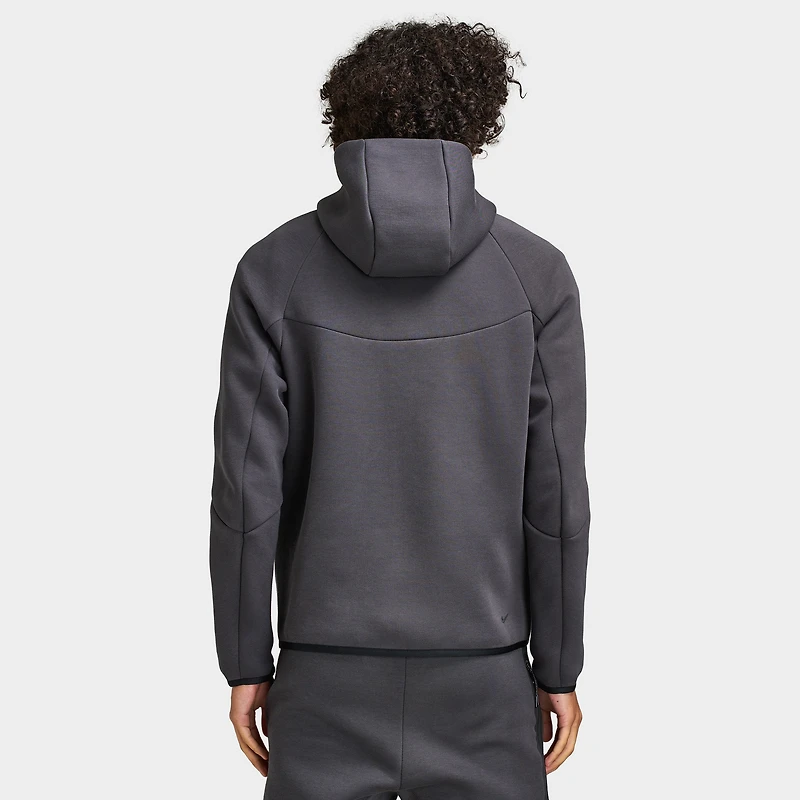 Nike Tech Hommes Veste coupe-vent polaire zippée Anthracite / Orange givré