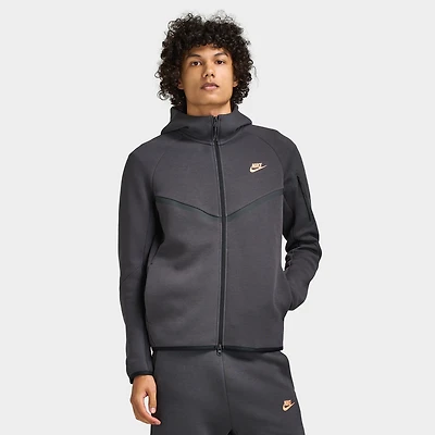Nike Tech Men's Fleece Windrunner Full-Zip Jacket Anthracite / Orange Frost