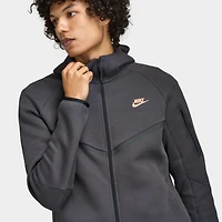 Nike Tech Hommes Veste coupe-vent polaire zippée Anthracite / Orange givré