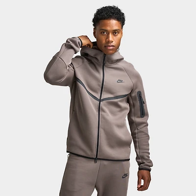 Nike Tech Fleece Full Zip Windrunner Hoodie Cave Stone / Black