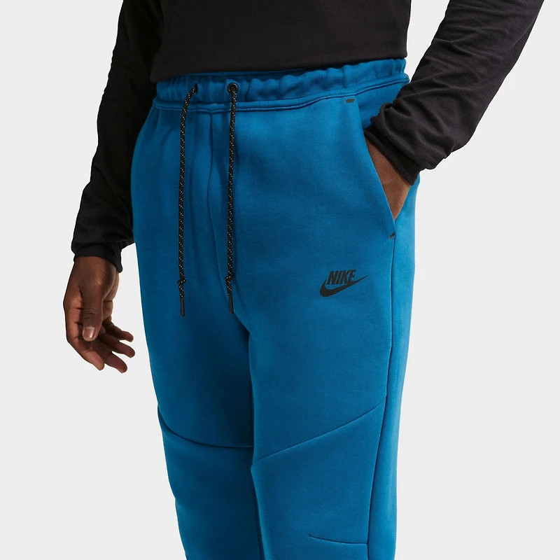 Nike Tech Hommes Pantalon Jogger en Polaire Bleu / Noir