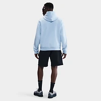 Nike Solo Swoosh Fleece Pullover Hoodie Celestine Blue / White