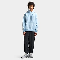 Nike Solo Swoosh Fleece Pullover Hoodie Celestine Blue / White