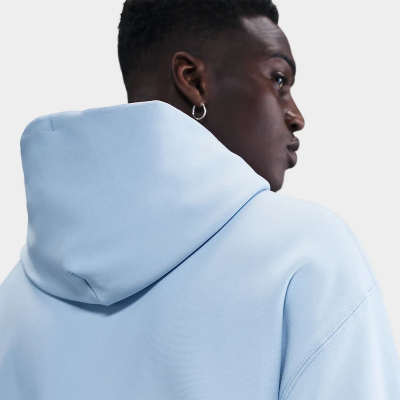 Nike Solo Swoosh Fleece Pullover Hoodie Celestine Blue / White
