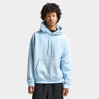 Nike Solo Swoosh Fleece Pullover Hoodie Celestine Blue / White
