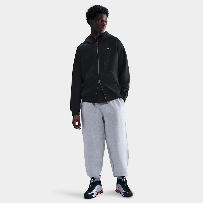 Nike Solo Swoosh Full-Zip Hoodie Black / White