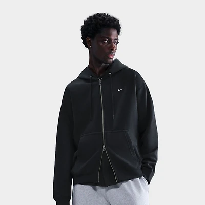 Nike Solo Swoosh Full-Zip Hoodie Black / White