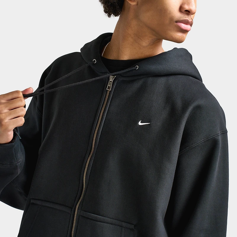 Nike Solo Swoosh Full-Zip Hoodie Black / White
