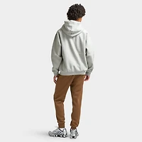 Nike Solo Swoosh Fleece Full-Zip Hoodie Dark Grey Heather / White