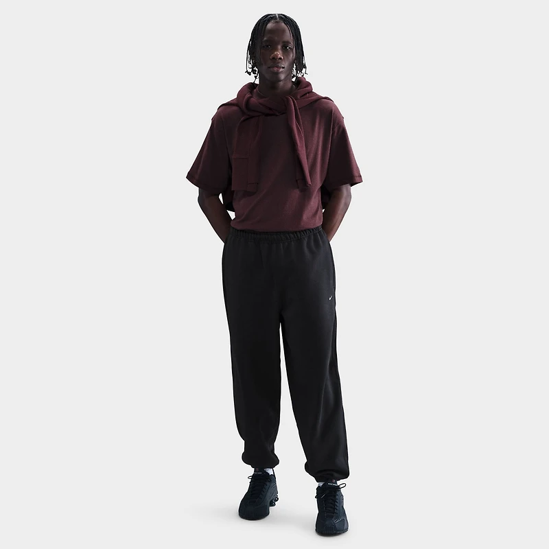 Nike Solo Swoosh Fleece Pants Black / White