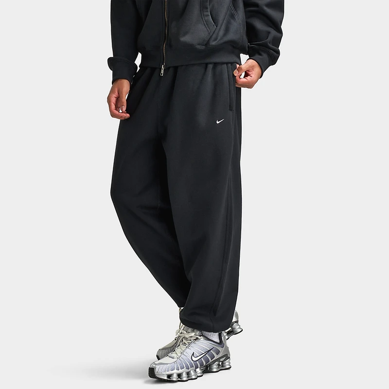 Nike Solo Swoosh Fleece Pants Black / White