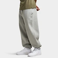 Nike Solo Swoosh Fleece Pants Dark Heather Grey / White