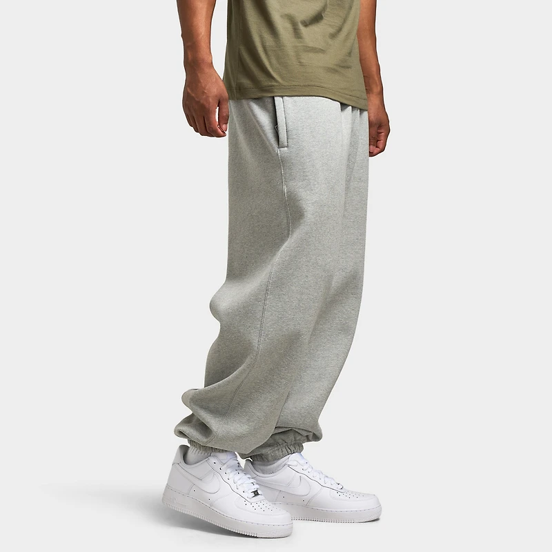 Nike Solo Swoosh Fleece Pants Dark Heather Grey / White