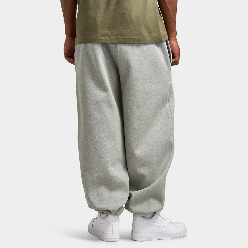 Nike Solo Swoosh Fleece Pants Dark Heather Grey / White