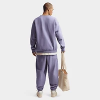 Nike Solo Swoosh Cuffed Fleece Pants / Iron Purple