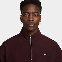Nike Solo Swoosh Fleece Quarter Zip / Burgundy Crush