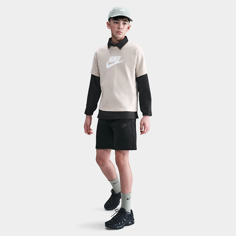 Nike Sportswear Juniors' Tech Fleece Shorts / Black