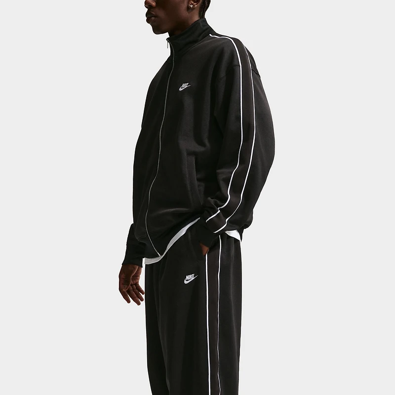 Nike Sportswear Club Oversized Knit Tracksuit Bottoms / Black