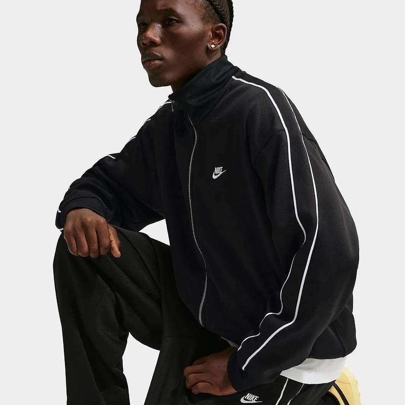 Nike Sportswear Club Oversized Knit Tracksuit Jacket / Black