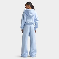 Nike Sportswear Women's Phoenix Fleece Crop Full-Zip Hoodie / Hydrogen Blue Sail