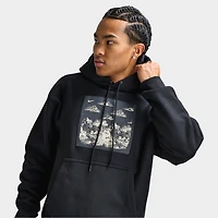 Nike Solo Swoosh Men's Pullover Fleece Hoodie Black / Anthracite