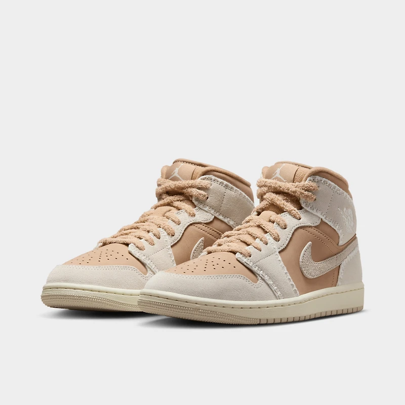 Jordan Femmes 1 Mid SE Chanvre/Brun clair - Voile