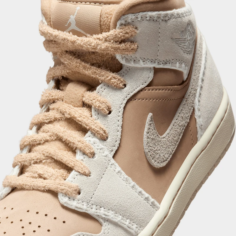 Jordan Femmes 1 Mid SE Chanvre/Brun clair - Voile